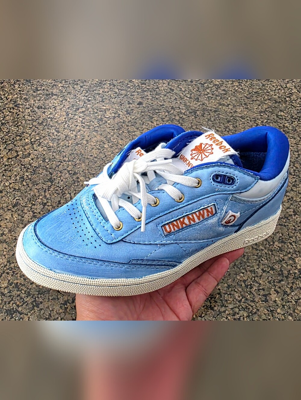 Reebok x UNKNWN Club C II Workshop Edition sneakers Unisex Rare Exclusive blue